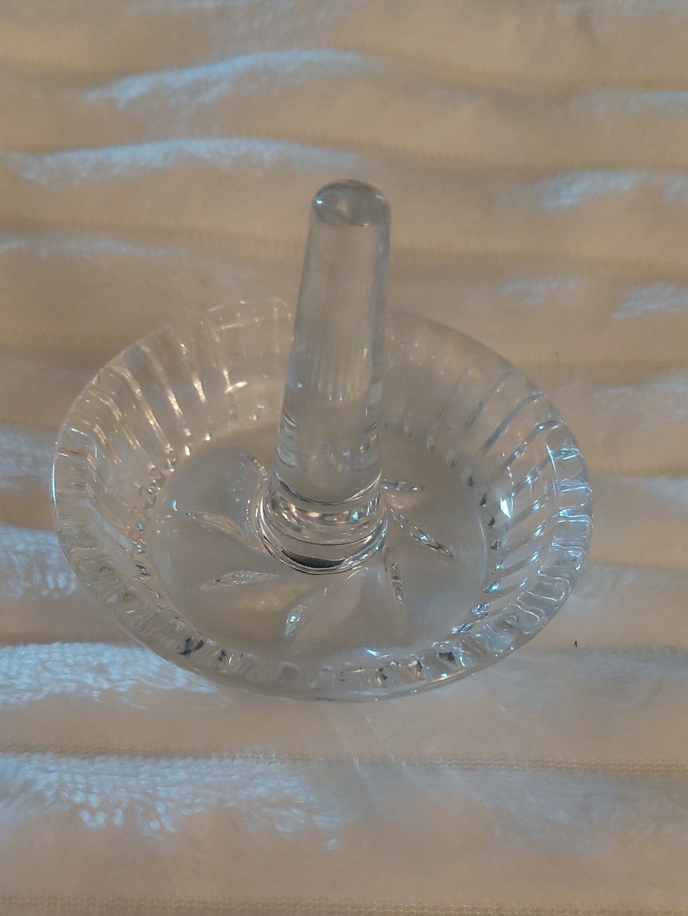 Clear Glass Ring Holder Dish. Perfect Condion